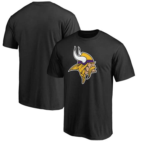 Minnesota Vikings Black Primary Logo Big And Tall T Shirt