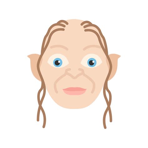 Elf Gollum Lord Of The Ring Smeagol Icon Free Download