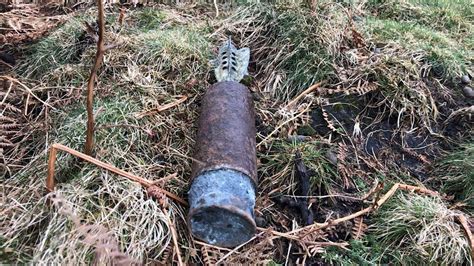 Army Bomb Disposal Team Removes Unexploded Mortar Shell