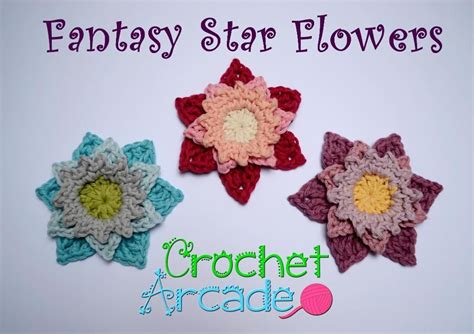 Fantasy Star Flower Crochet Pattern Via Craftsy Crochet Crochet