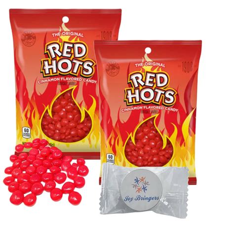original red hots cinnamon flavored candy 2 bags 4 5 oz each bundled with joy