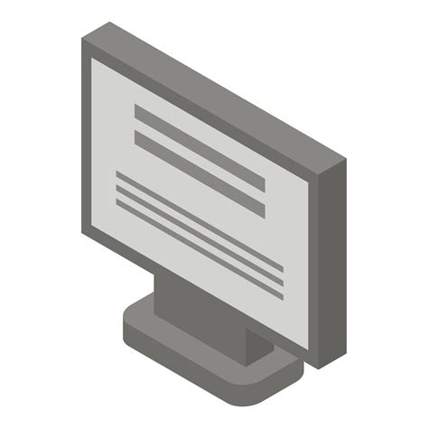 Oled Computer Monitor Icon Isometric Style 15309269 Vector Art At Vecteezy