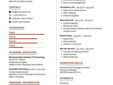 Graduate Student Resume Sample In 2024 Resumekraft