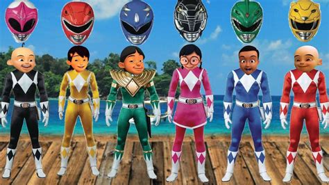 Seru 😱 Upin Ipin Berubah Jadi Power Rangers Ranger Merah Ranger Pink