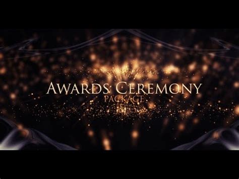 It can also be used for any other themes like fashion and party related broadcast and promos.this pack is having the most. Awards Ceremony | After Effects template - YouTube