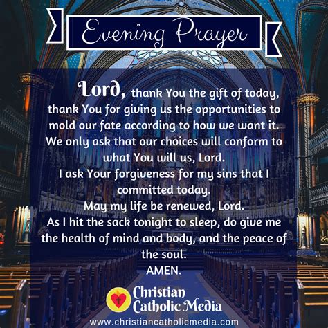 Evening Prayer Catholic Monday 12 23 2019 Christian Catholic Media
