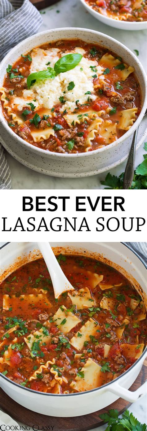 lasagna soup this is the ultimate lasagna soup i ve been using this recipe for 5 years it s