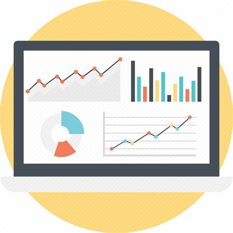 Analytics Dashboard Graphs And Charts Statistical Report User Admin Panel Icon Download On