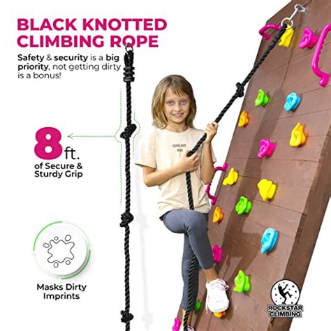 Rockstar Climbing Rock Climbing Holds Kids Rock Climbing Kit With 25