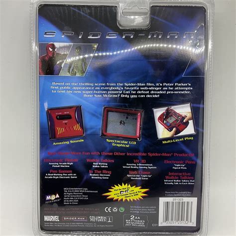 Spiderman Handheld Lcd Game With Figure 2002 Mga Entertainment