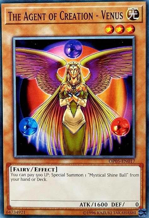 Add 1 microbe or 1 animal to another venus card). The Agent of Creation - Venus | Yu-Gi-Oh! Wiki | Fandom