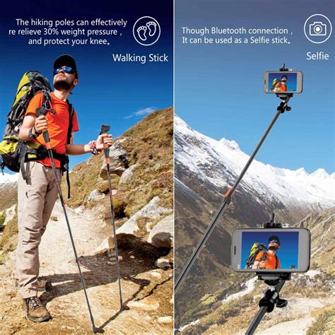 Taixinxiang Multifunctional Hiking Poles Trekking Poles With Mobile