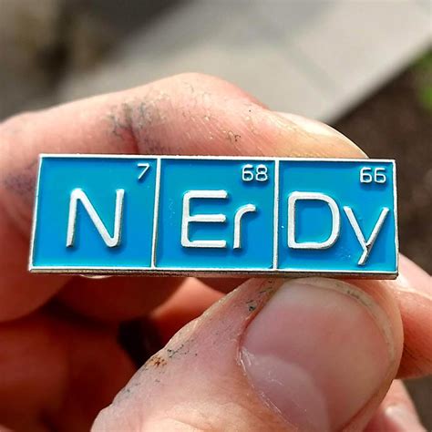 Science Enamel Pin Nerdy Periodic Elements Lapel Pin Funny Etsy