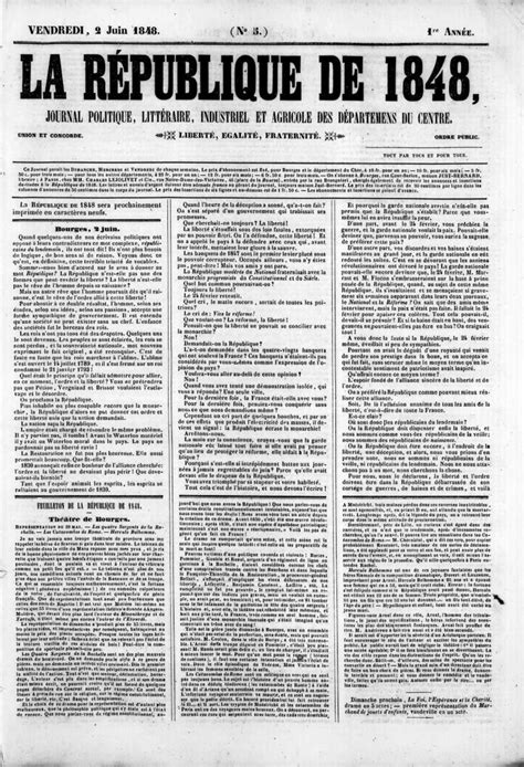 La République de 1848 RetroNews Le site de presse de la BnF