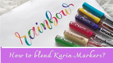 Blending Karin Markers Brush Marker Pro Youtube