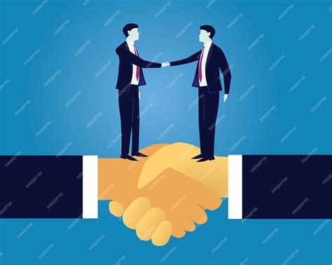 Premium Vector Business Deal Agreement Partnership Concept