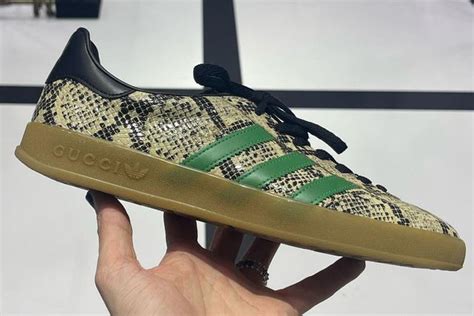 Grab A Glance At The Gucci X Adidas Gazelle Collection Sneaker Freaker