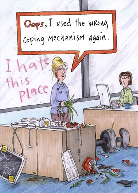 Oatmeal Studios Woman At Messy Office Desk Funny Humorous Feminine