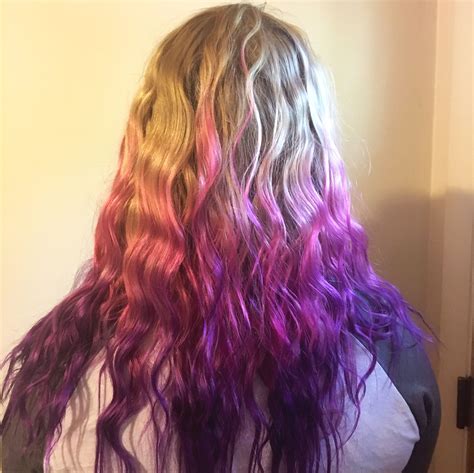 Pink And Purple Ombré Hair Hair Styles Purple Ombre Hair Easy
