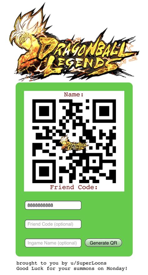 If you entered the code correctly, you will hear a chime. dragon ball: Db Legends Dragon Ball Qr Codes