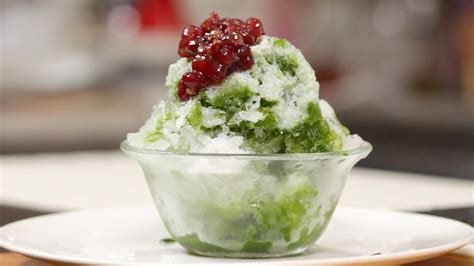 uji milk kintoki recipe japanese shaved ice with green tea and sweet bean paste matcha