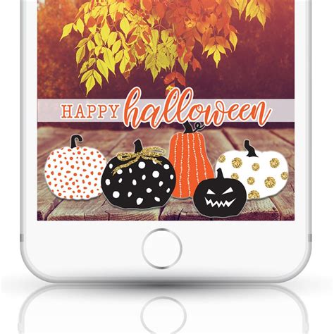Instant Download Halloween Pumpkins Snapchat Filter Etsy
