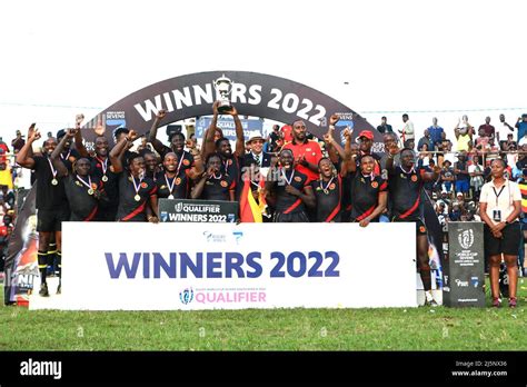 Kampala Uganda 24th Apr 2022 Team Uganda Celebrates During The