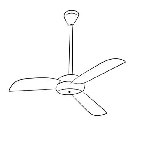 How To Draw Ceiling Fan In Simple Steps For Beginners