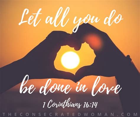 Let It Be Done In Love The Consecrated Woman
