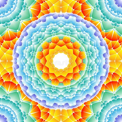 Bright Mandala Seamless Pattern Stock Vector Illustration Of Flower