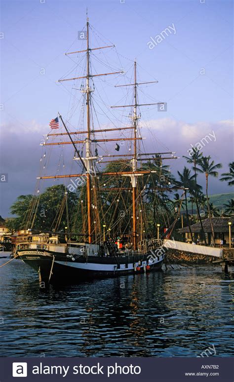 Brig Carthaginian A Museum At Historic Whaling Port Of Lahaina On Stock