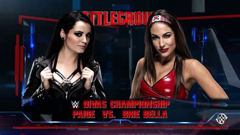Paige Vs Brie Bella Divas Championship Youtube