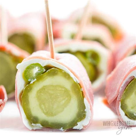 Ham Pickle Roll Ups Recipe Easy Just 10 Minutes Wholesome Yum