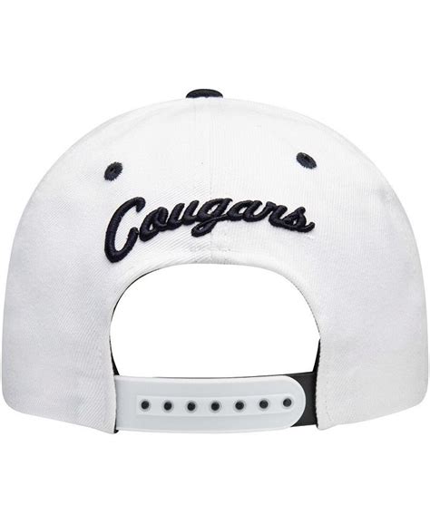 Zephyr Mens White Navy Byu Cougars Z11 Adjustable Snapback Hat Macys