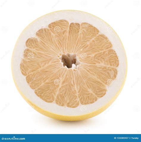 Half Of Pomelo Isolated On A White Background Stock Image Image Of