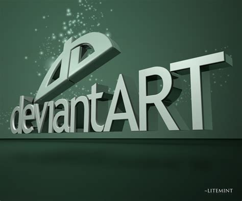 Almost files can be used for commercial. DeviantART Logo using C4D and by litemint on DeviantArt