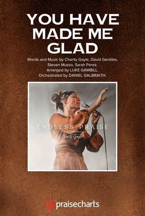 you have made me glad choral anthem satb arr luke gambill charity gayle praisecharts