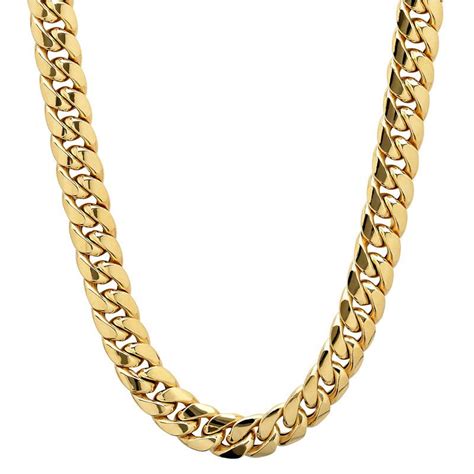 Made In Italy 10k Gold 22 Inch Hollow Chain Necklace Gold Chains For