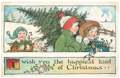 Beautiful Vintage Christmas Postcards To Download And Print Shabby