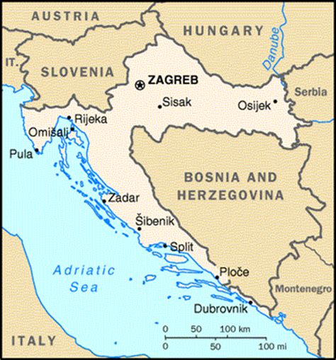 En el mapa del mundo, usted encontrará todas las cartas: Croacia en Europa: Información de Viaje
