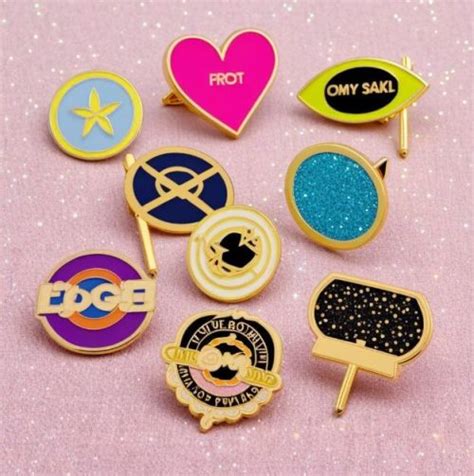 Glitter Enamel Pins Enamel Pins