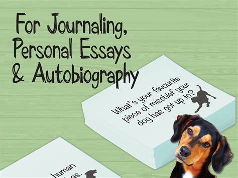 Writing Prompts For The Dog Lover Instantly Downloadable Etsy