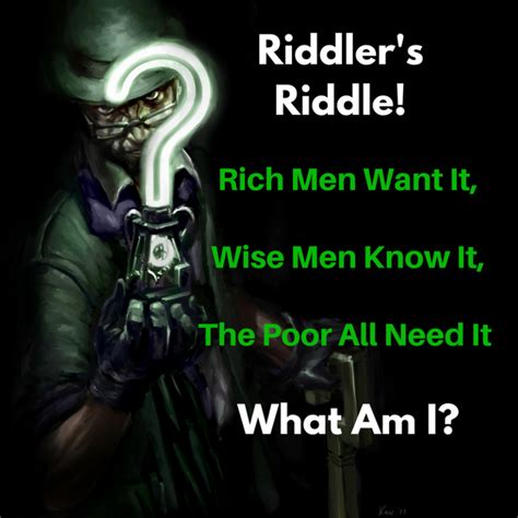 The Riddlers Riddle Rich Men Want It Bounding Into Comics