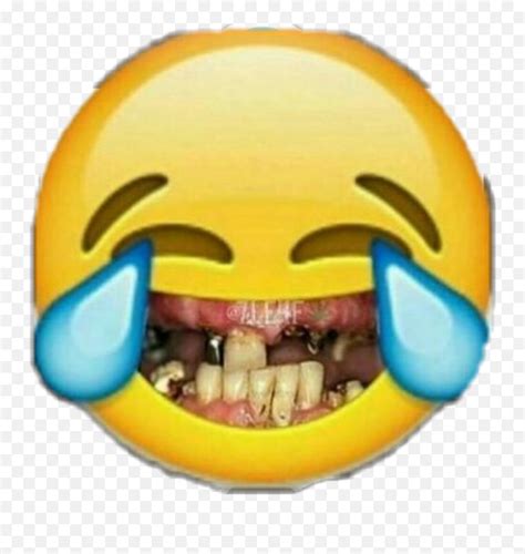 Emoji Funny Sad Omg Happy Smile Laughing Emoji With Bad Teethfunny