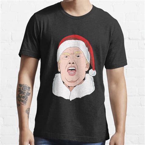 A Sneezing Donald Trump Dressed As Santa Claus Christmas Design T