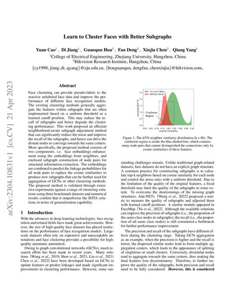 Learn To Cluster Faces With Better Subgraphs Deepai