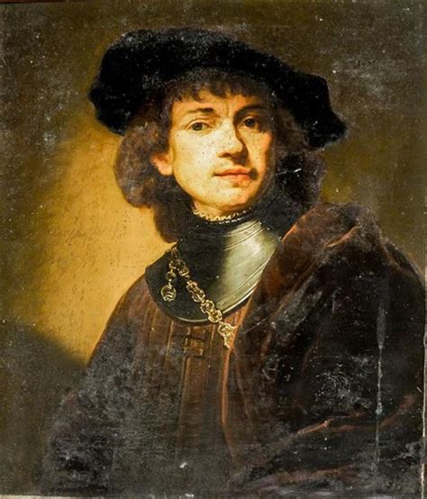 Lot Louis Pisani Italian 19th Century Rembrandts Self Portrait As