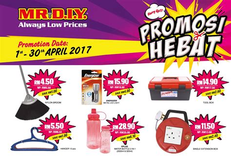 Lot f11, first floor, tesco tanjung pinang, no 1. Mr. D.I.Y. April Promotions | ::: SouthCity Plaza