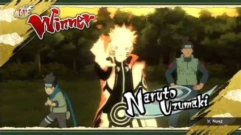 Naruto Storm Revolution Bijuu Naruto Iruka And Konohamaru Vs Obito