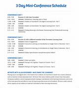 Conference Schedule Template Word Images